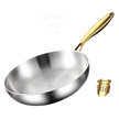 316 Stainless Steel Frying Pan Wok Pan Nonstick Cooking Fried Steak Gas Stove Pot Induction General Saucepan Kitchen Cookware