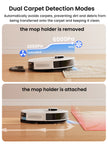 Lefant Robot Vacuum Cleaner M2 Pro Self-Emptying, 6000Pa, DTOF Laser Navigation, PSD Obstacle Avoidance, Smart Carpet Floor Wash
