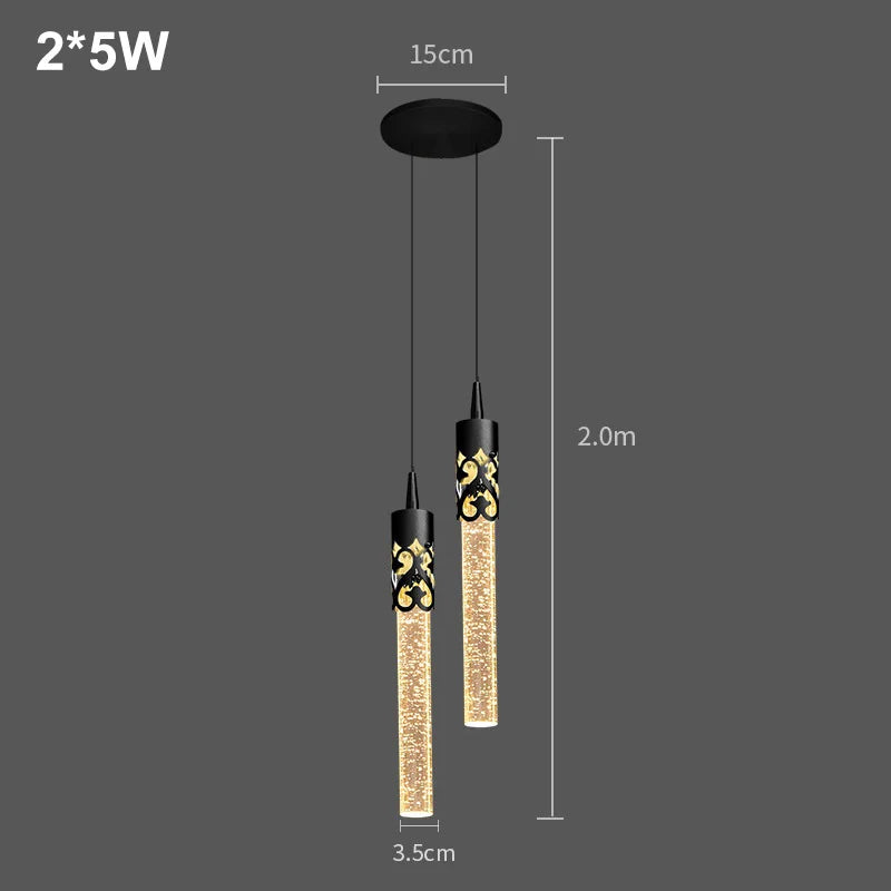 Lighting Modern  –  Modern Luxury Crystal Pendant Lamps Home Decor Bedside Hanging Light For Living Room Kictchen Bedroom Ceiling Chandelier Lights