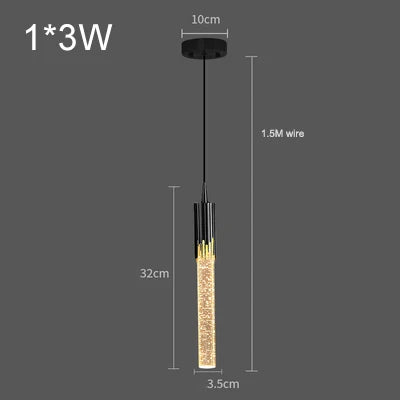 Lighting Modern  –  Modern Luxury Crystal Pendant Lamps Home Decor Bedside Hanging Light For Living Room Kictchen Bedroom Ceiling Chandelier Lights