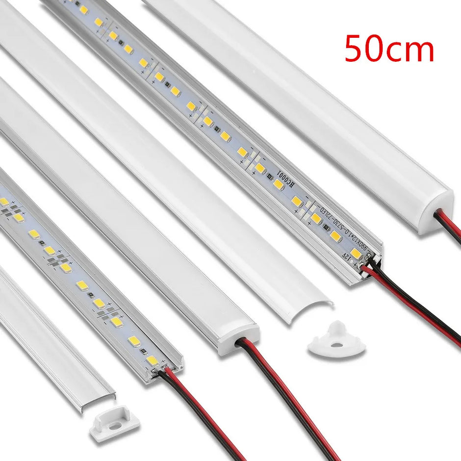 Lighting Modern  –  LED cabinet bar light  5730 36LEDs Kitchen light under furniture 12V DC 50cm profile aluminum led hard strip Linear lights