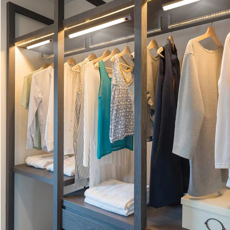 Lighting Modern  –  LED Light Under Cabinet Lights For Kitchen Hand Sweep Switch PIR Motion Sensor Closet Wardrobe Lamp 30/40/50cm Led Night Light