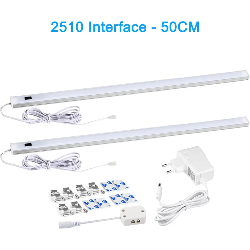 Lighting Modern  –  LED Light Under Cabinet Lights For Kitchen Hand Sweep Switch PIR Motion Sensor Closet Wardrobe Lamp 30/40/50cm Led Night Light