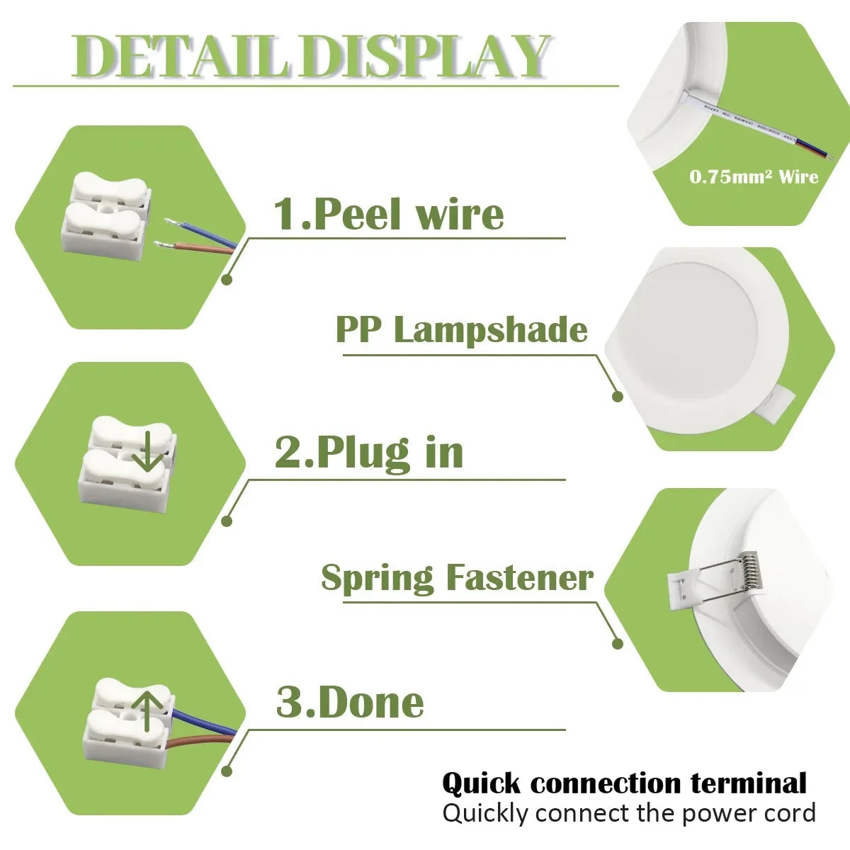 Lighting Modern  –  40Pack Flicker-free Recessed Led Downlight AC100-240V 24W 20W 17W 14W 10W 6W Panel Light Cold Lighting Foyer Study Home Light