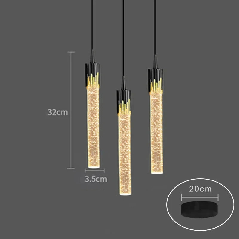 Lighting Modern  –  Modern Luxury Crystal Pendant Lamps Home Decor Bedside Hanging Light For Living Room Kictchen Bedroom Ceiling Chandelier Lights