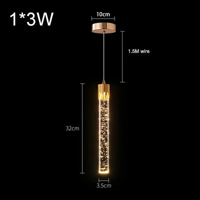 Lighting Modern  –  Modern Luxury Crystal Pendant Lamps Home Decor Bedside Hanging Light For Living Room Kictchen Bedroom Ceiling Chandelier Lights