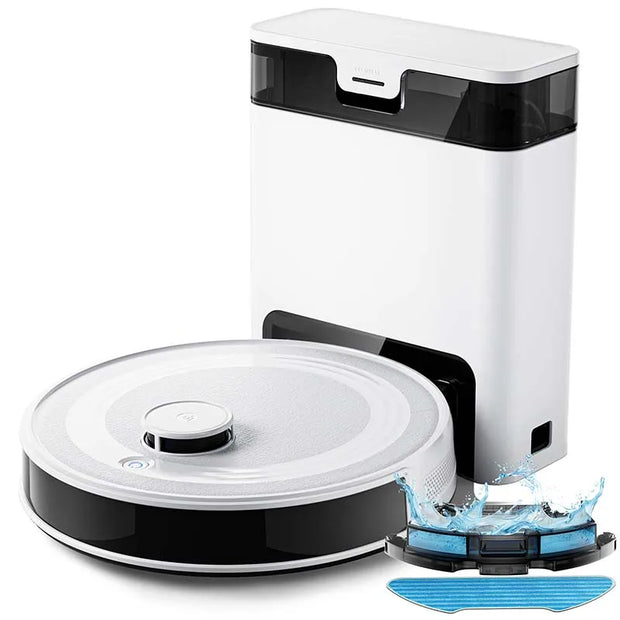 Lefant Robot Vacuum Cleaner M2 Pro Self-Emptying, 6000Pa, DTOF Laser Navigation, PSD Obstacle Avoidance, Smart Carpet Floor Wash