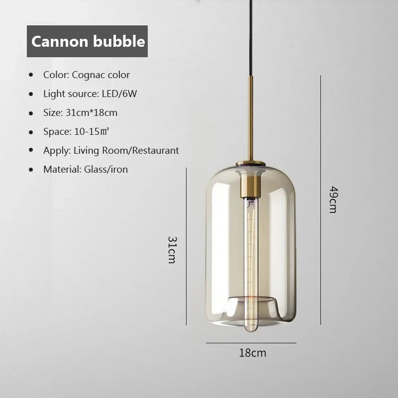 Lighting Modern  –  Modern Glass Pendant Light for Living Dining Room Corridor Kitchen Dining Table Bedroom Bedside Hanging Lamp Lighting Fixture
