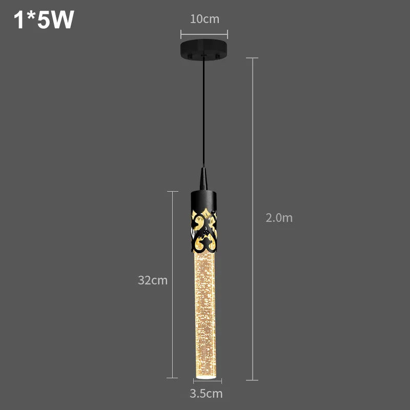 Lighting Modern  –  Modern Luxury Crystal Pendant Lamps Home Decor Bedside Hanging Light For Living Room Kictchen Bedroom Ceiling Chandelier Lights