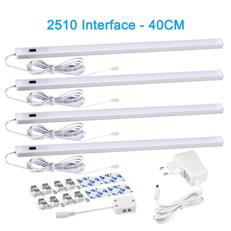 Lighting Modern  –  LED Light Under Cabinet Lights For Kitchen Hand Sweep Switch PIR Motion Sensor Closet Wardrobe Lamp 30/40/50cm Led Night Light