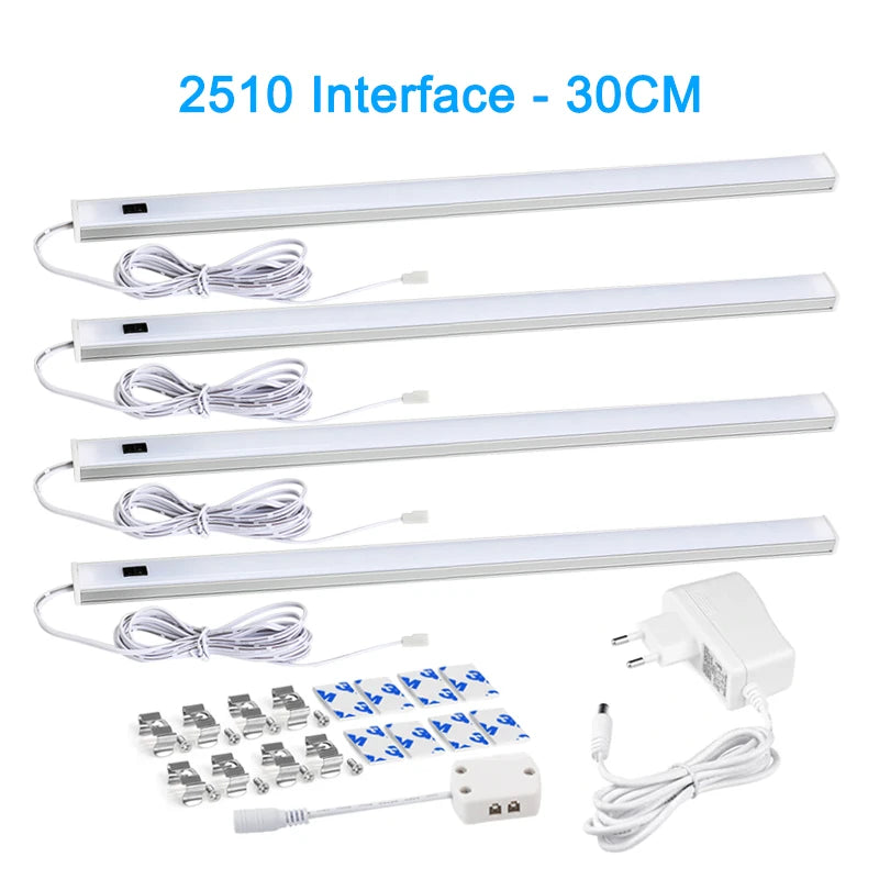 Lighting Modern  –  LED Light Under Cabinet Lights For Kitchen Hand Sweep Switch PIR Motion Sensor Closet Wardrobe Lamp 30/40/50cm Led Night Light
