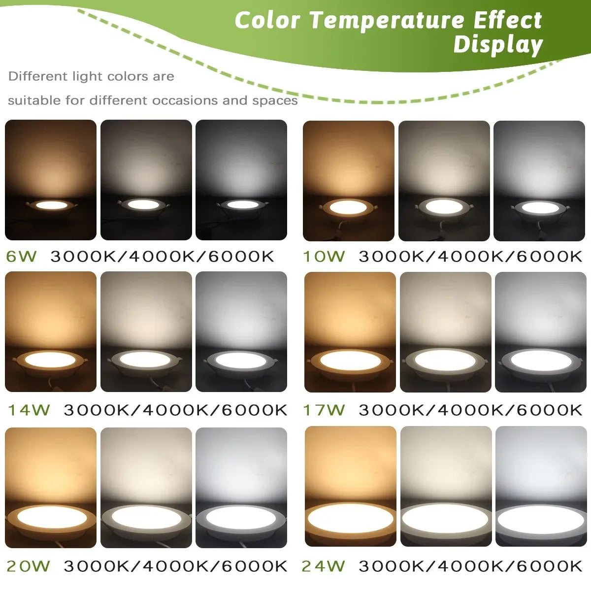 Lighting Modern  –  40Pack Flicker-free Recessed Led Downlight AC100-240V 24W 20W 17W 14W 10W 6W Panel Light Cold Lighting Foyer Study Home Light