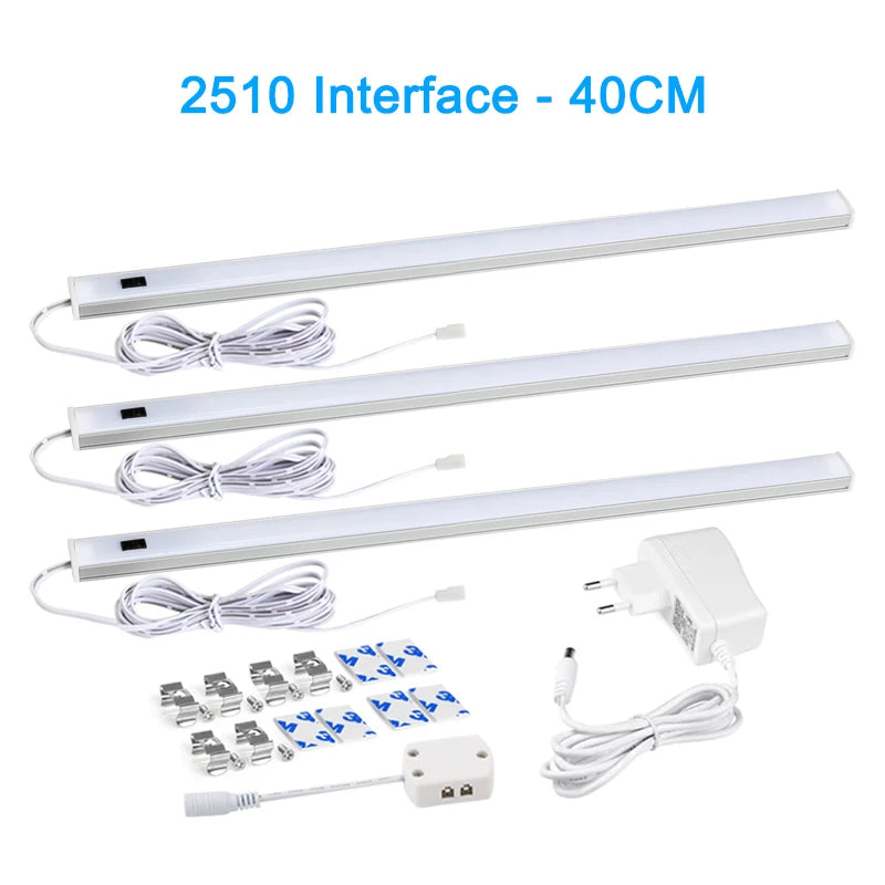 Lighting Modern  –  LED Light Under Cabinet Lights For Kitchen Hand Sweep Switch PIR Motion Sensor Closet Wardrobe Lamp 30/40/50cm Led Night Light