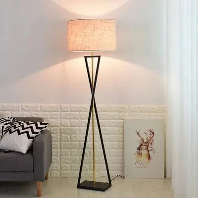 Lighting Modern  –  2025 Lighting Fixtures Modern Minimalist Fabric Lampshade Arc Floor Lamp Desk Lamp Bedroom Study Living Room Standing Lamp