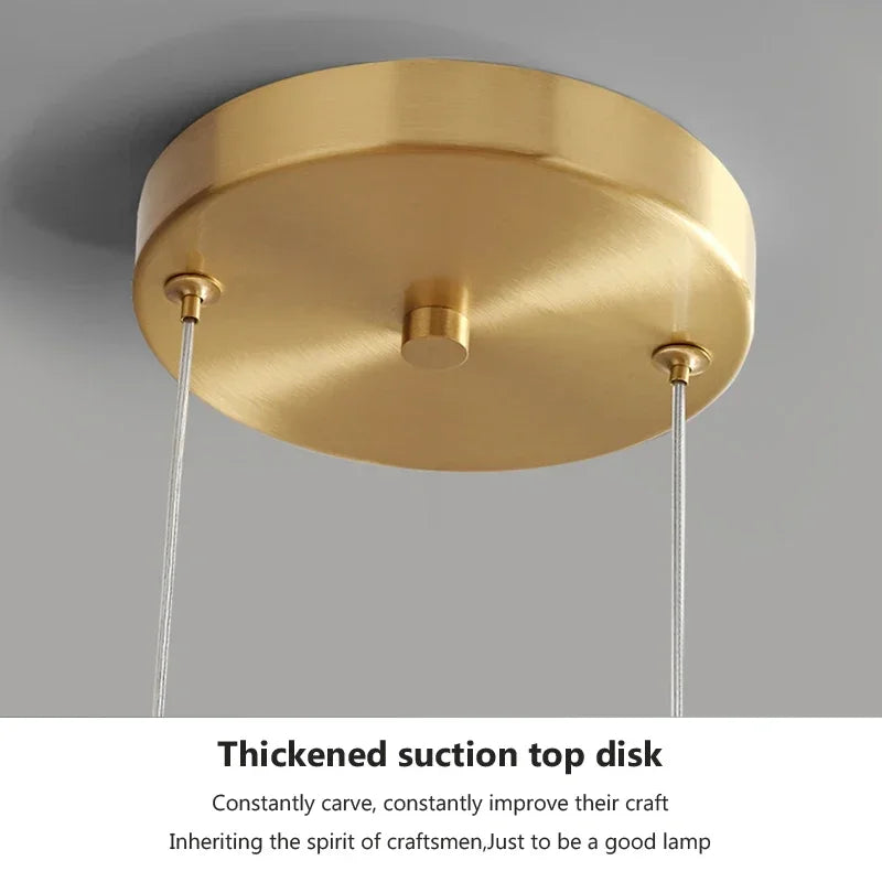 Lighting Modern  –  Glass Pendant Light light luxury pendant Lamp Deco Nordic Led Hanging Light Fixtures Bedroom Modern Luminaire Suspension lamp