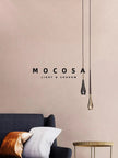Lighting Modern  –  Droplet-shaped Bedside Pendant Lights Bedroom Bedside Droplights Remote Dimming Living Room Metal Meteor Decorative LED Lighting