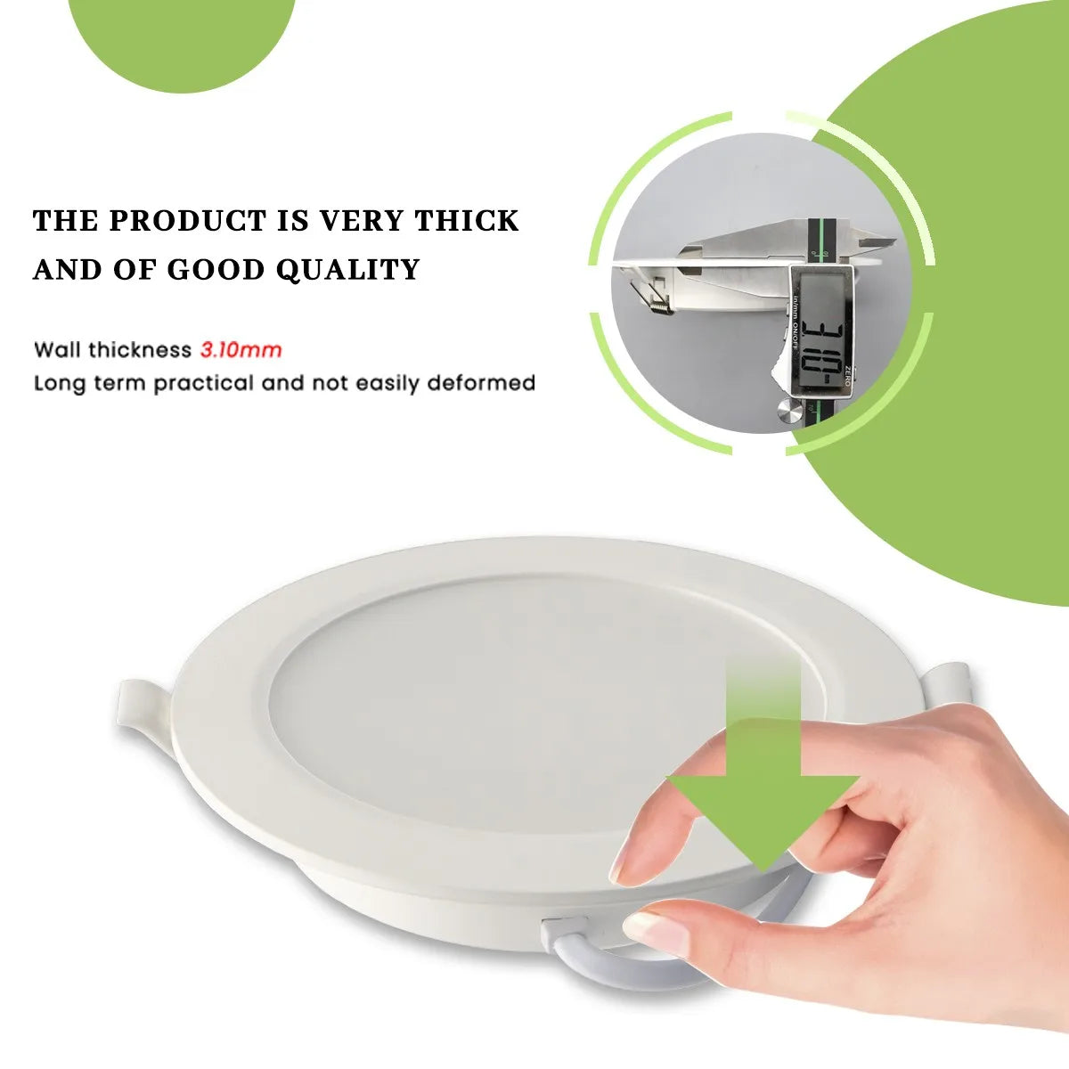 Lighting Modern  –  40Pack Flicker-free Recessed Led Downlight AC100-240V 24W 20W 17W 14W 10W 6W Panel Light Cold Lighting Foyer Study Home Light