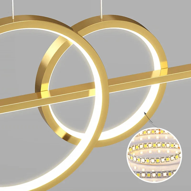 Lighting Modern  –  100cm Restaurant Pendant Light, Long Decorative Dining Table Light, Living Room Dining Room Modern LED Pendant Light Fixture