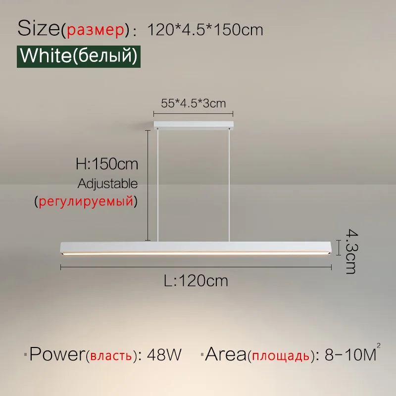 Lighting Modern  –  Dining room chandelier Nordic modern lamp dining table bar lamp restaurant lights kitchen lights office company led strip lamps