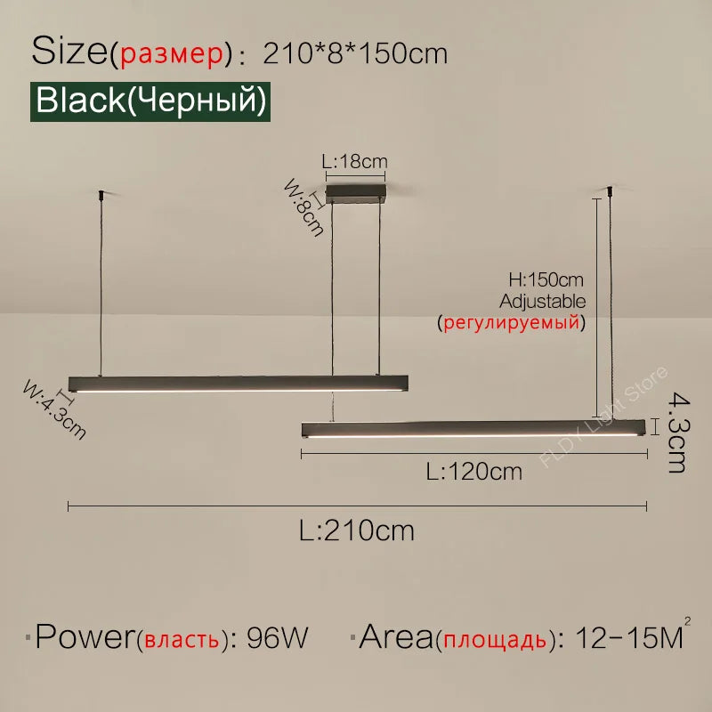 Lighting Modern  –  Dining room chandelier Nordic modern lamp dining table bar lamp restaurant lights kitchen lights office company led strip lamps