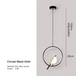 Lighting Modern  –  Magpie Bird LED Cord Pendant Lamps AC85-265V Indoor LED Chandelier Lights for Bedside Bedroom Indoor Black Silver Hanging Lights