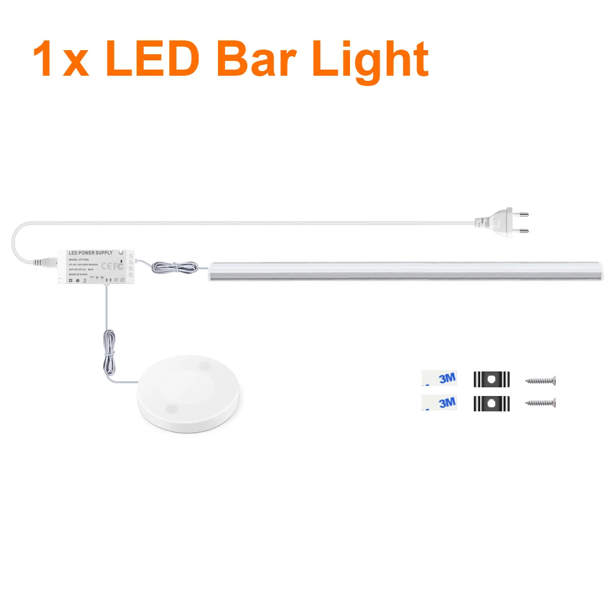 Lighting Modern  –  Motion Touch Sensor LED Lights Wireless Light Penetrable Wood Aluminum Bar Light Cabinet Wardrobe Lamp Backlight For Kitchen