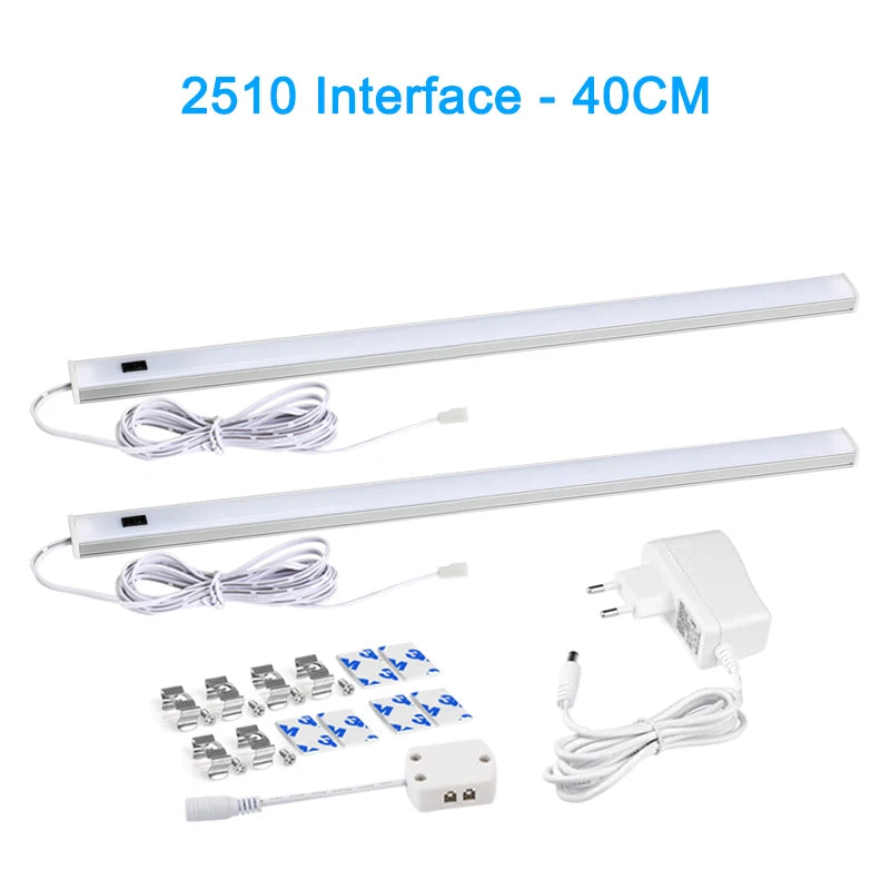 Lighting Modern  –  LED Light Under Cabinet Lights For Kitchen Hand Sweep Switch PIR Motion Sensor Closet Wardrobe Lamp 30/40/50cm Led Night Light