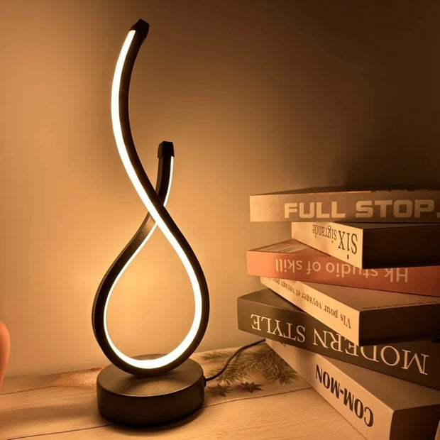 Lighting Modern  –  LED Table Lamp USB Bedroom Nightlight Creative Restaurant Coffee Shop Luminescent Decorative Table Lamp