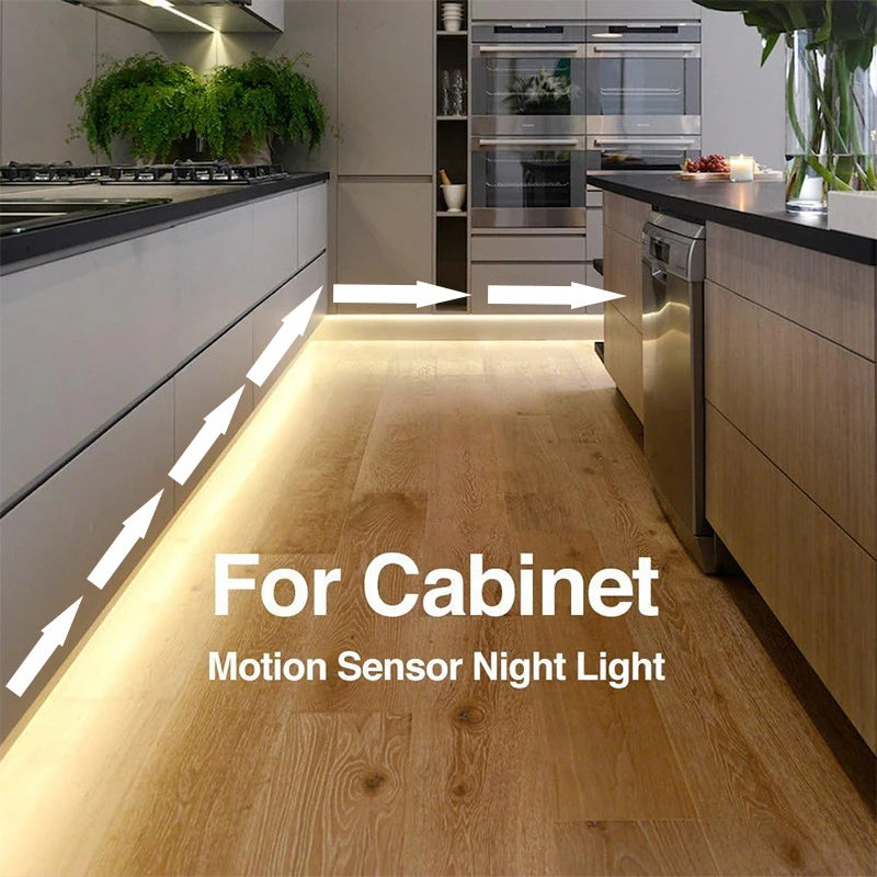 Lighting Modern  –  USB Motion Sensor Neon LED Light Strip 5V Neon Lighting With Chase Effect for Kitchen Cabinets Stair Showcase Bedroom Bed