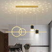 Lighting Modern  –  100cm Restaurant Pendant Light, Long Decorative Dining Table Light, Living Room Dining Room Modern LED Pendant Light Fixture
