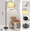Lighting Modern  –  Arc Floor Lamp Modern Floor Lamp with 3 Color Temperatures Bulb Standing Lamps with Adjustable Hanging Lampshade for Living Room