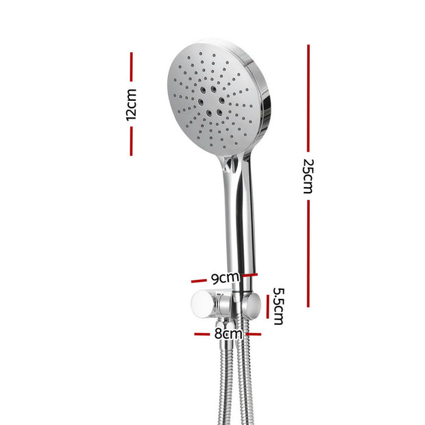 Handheld Shower Head Holder 4.7'' High Pressure Silver