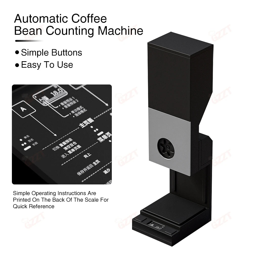 GZZT SDJ Automatic Coffee Bean Counting Machine Coffee Tool Dispenser for Single-Origin Coffee Beans Espresso Packing Machine