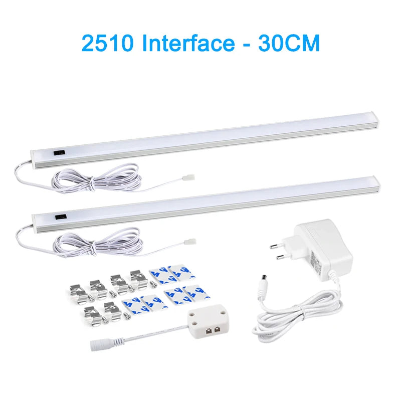 Lighting Modern  –  LED Light Under Cabinet Lights For Kitchen Hand Sweep Switch PIR Motion Sensor Closet Wardrobe Lamp 30/40/50cm Led Night Light