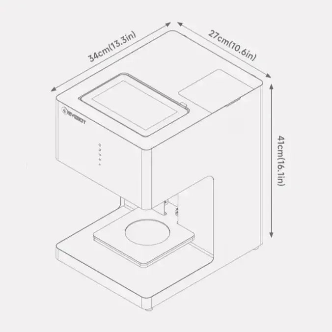 Evebot Coffee Drink Printer 3d Latte Art Coffee Printer Machine Automatic Beverages Food Selfie With WIFI Connection Printing
