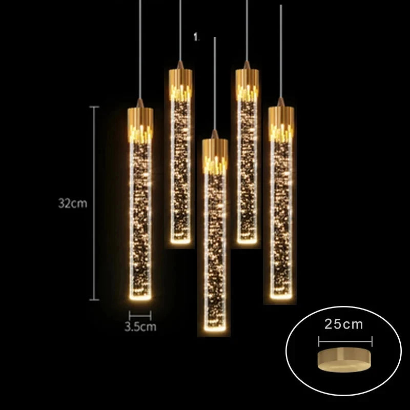 Lighting Modern  –  Modern Luxury Crystal Pendant Lamps Home Decor Bedside Hanging Light For Living Room Kictchen Bedroom Ceiling Chandelier Lights