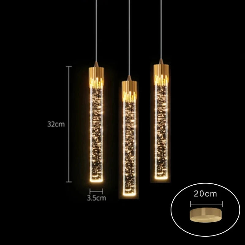 Lighting Modern  –  Modern Luxury Crystal Pendant Lamps Home Decor Bedside Hanging Light For Living Room Kictchen Bedroom Ceiling Chandelier Lights