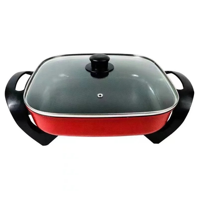 Quare pan multifunctional household electric cooking pan non-stick integrated electric frying pan electric chafing dish