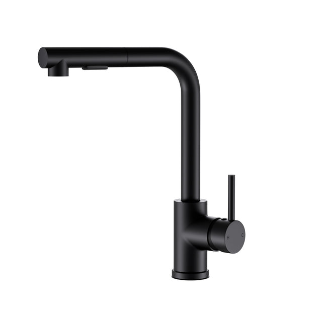 Cefito Kitchen Mixer Tap Pull Out Rectangle 2 Mode Sink Basin Faucet Swivel WELS Black