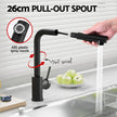 Cefito Kitchen Mixer Tap Pull Out Rectangle 2 Mode Sink Basin Faucet Swivel WELS Black
