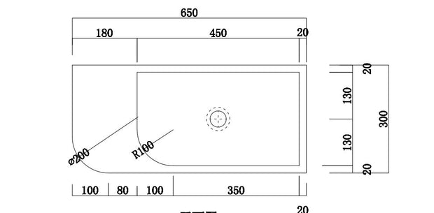 New Concrete Cement Wash Basin Counter Top Matte Light Grey Wall Hung Basin