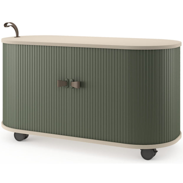 UFOU Fitin Rollin Mobile Roller Shutter Cabinet - Storage with Adjustable Shelves & Wheels