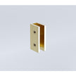 100x120cm Double Door Corner Shower Screen with Gold Brackets and SS Hinges, Square double pull Handle