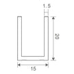 100x120cm Double Door Corner Shower Screen with Channels and SS Hinges - Gold