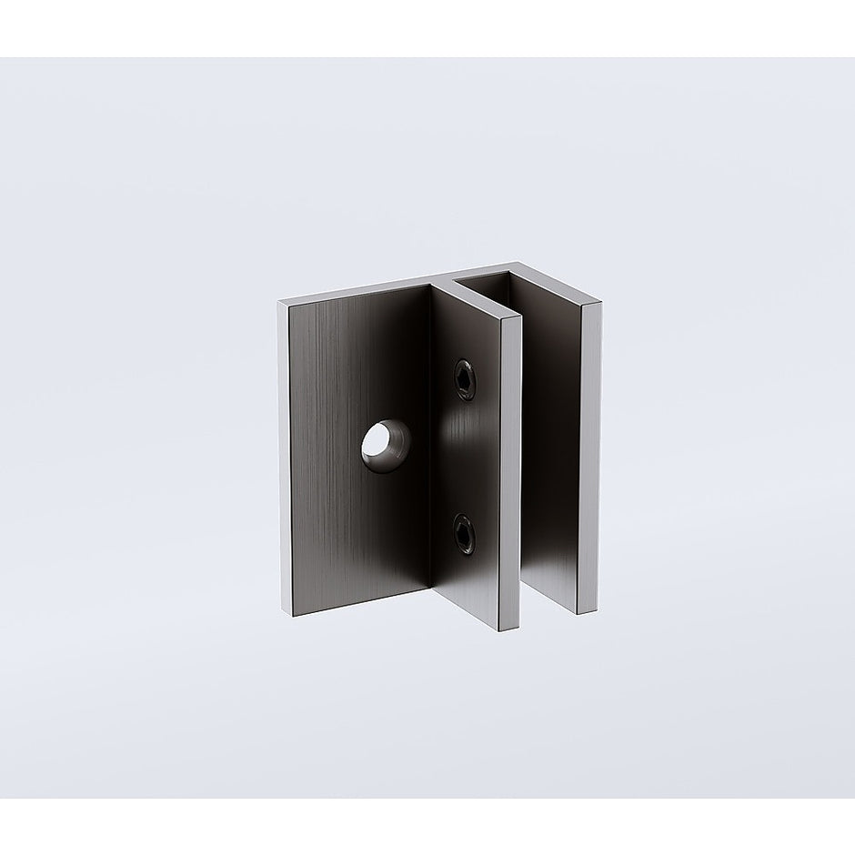 100x100cm Double Door Corner Shower with Gunmetal Brackets and SS Hinges, Round Handle